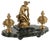 Bronze & Marble Inkwell attributed to Jean-Marie Pigaltary, France, 19th Cennury For Sale