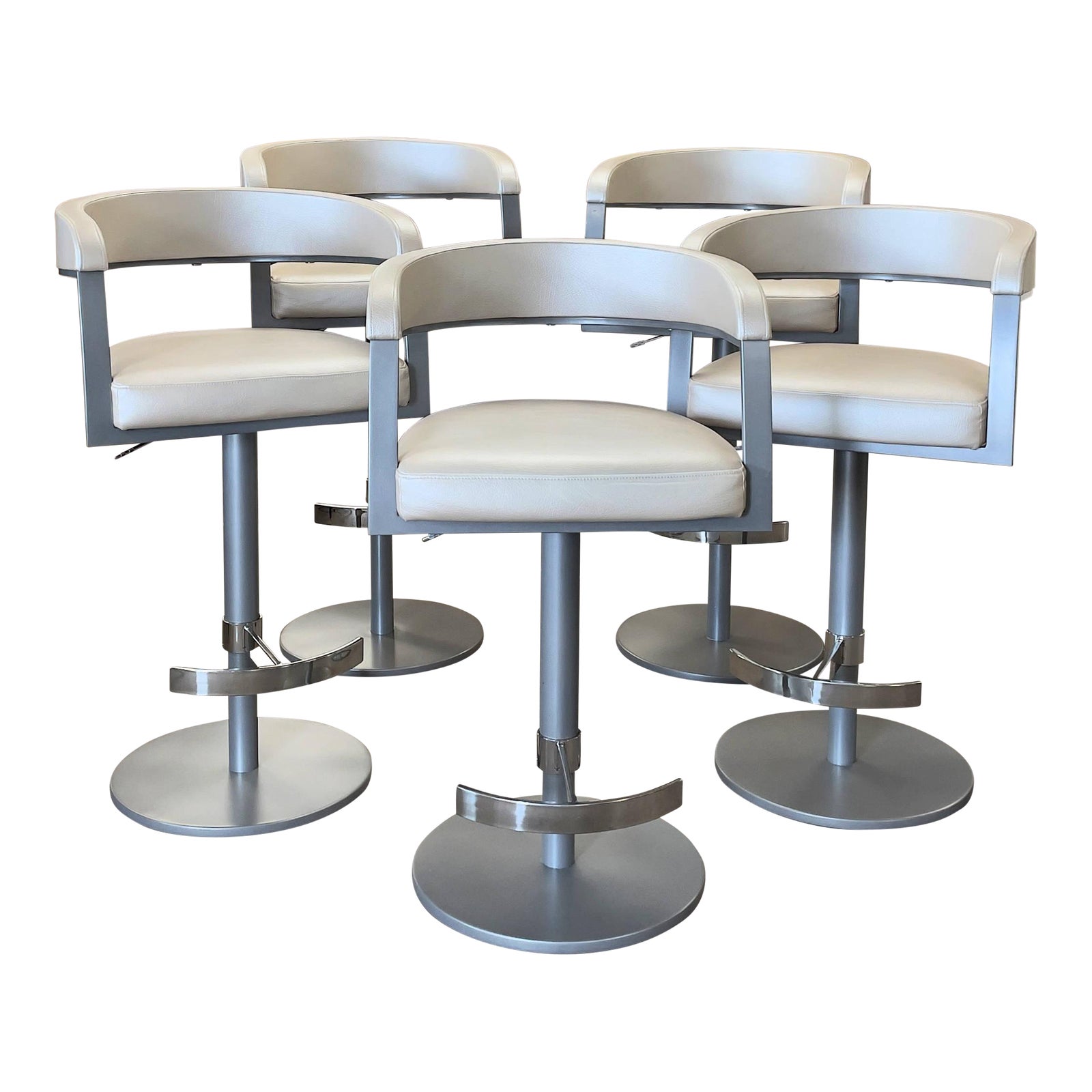 Elite Modern Helix Adjustable CounterBar Stools Set of 5 Chairish