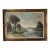 Vintage P. Veen European Countryside River Landscape Oil on Canvas Painting For Sale