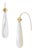 Mother of Pearl Raindrop Earrings, Pair For Sale