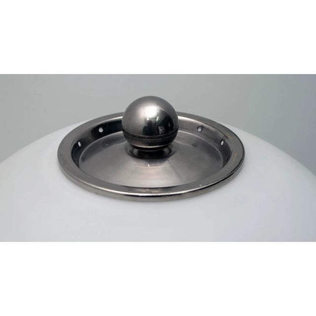 Mid-Century Italian Steel & Murano Glass Table Lamp from Mazzega, 1960s For Sale - Image 9 of 11