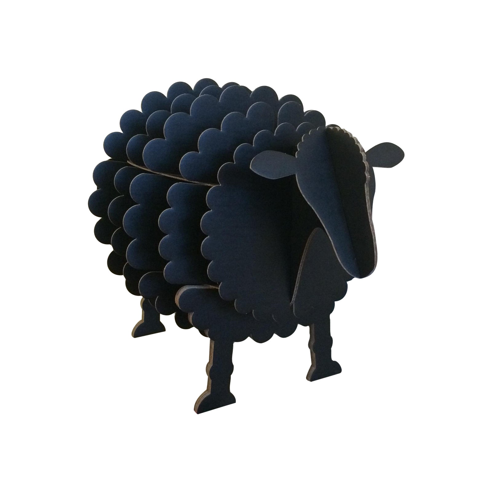 Black Cardboard Sheep Storage Shelf Chairish