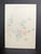 A small original Japanese woodblock print by Benji Asada (1899–1984), also known as Tangyu Asada, featuring vibrant coral-...