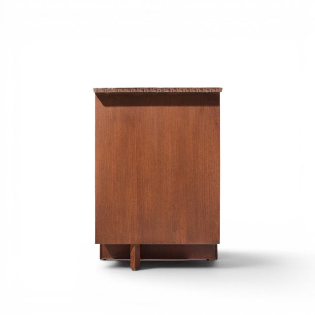 Mid 20th Century Frank Lloyd Wright Taliesin Mid Century Mahogany Desk For Sale - Image 5 of 12