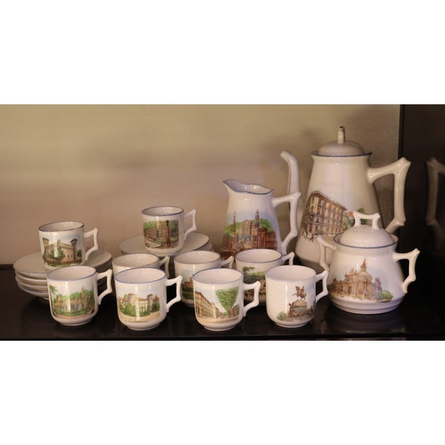 Ceramic Coffee Set by Richard Ginori, 1911, Set of 12 For Sale - Image 7 of 18
