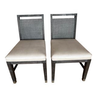Vintage Palecek Augusto Side Chairs - a Pair For Sale