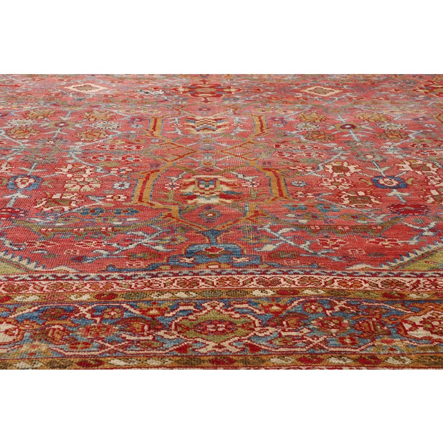 Late 19th Century Late 19th Century Persian Mahal Rug, 10'02 X 13'11 For Sale - Image 5 of 10