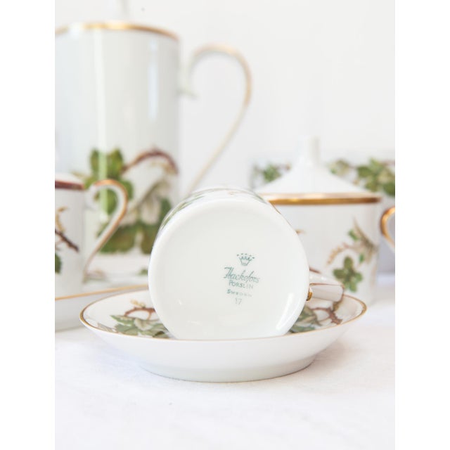 Swedish Porcelain Coffee Set from Hackefors, 1970s, Set of 29 For Sale - Image 4 of 8