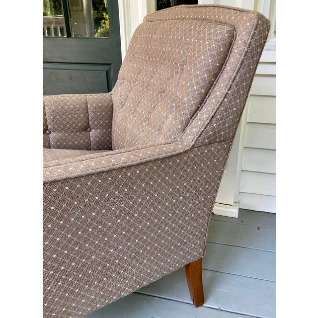 1960s 1960s Traditional Side Chair With Tufted Back and Arms For Sale - Image 5 of 10