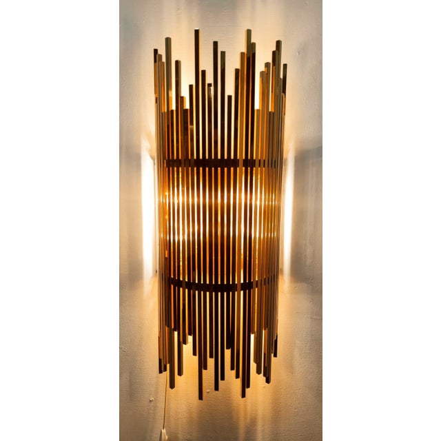 Vintage Wall Light in Brass, 1960s For Sale - Image 10 of 18