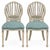 Mid-Century Italian Side Chairs W/ Swedish Gustavian Styling in Faux Chintz - Pair For Sale - Image 10 of 10