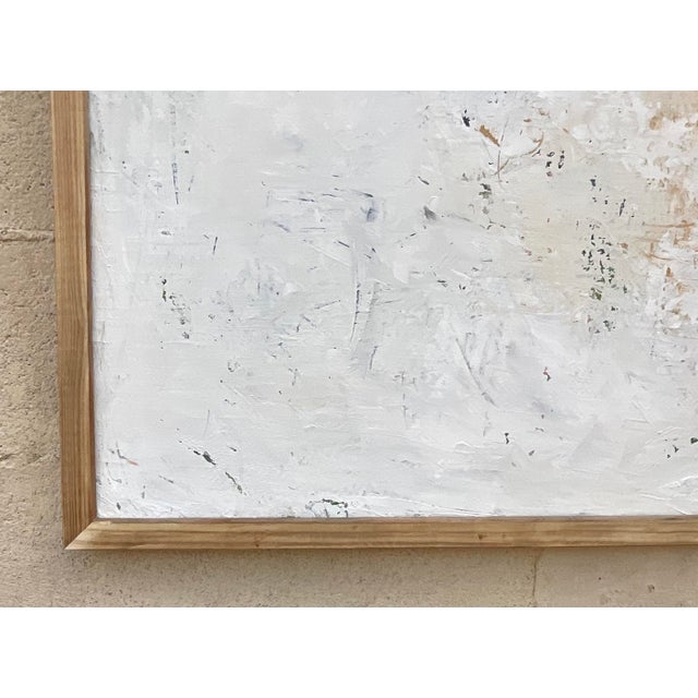 Vintage Boho Textured Abstract Original Oil on Canvas Painting | Chairish