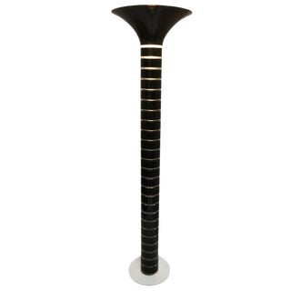 Vintage Lucite Torchere Floor Lamp by Optique For Sale