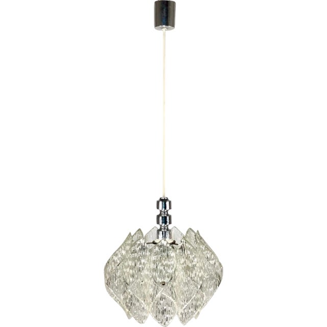 Space Age Acrylic Glass Pendant Lamp, 1960s For Sale