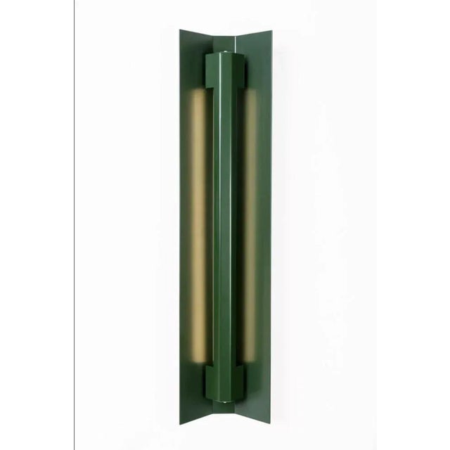 Not Yet Made - Made To Order Medium Misalliance Ral Bottle Green Wall Light by Lexavala For Sale - Image 5 of 6