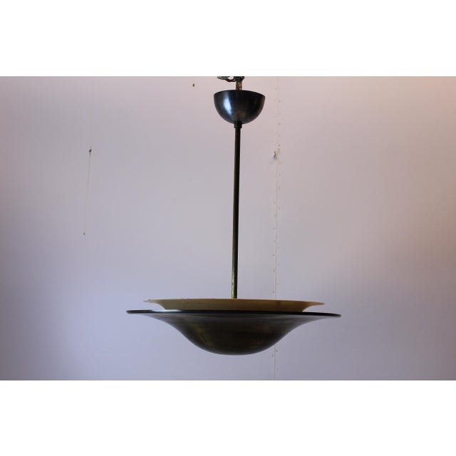 Vintage Brass Pendant Light, 1930s For Sale - Image 6 of 7