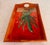 1980s Folk Art Hand Painted Wooden Tray With Inset Handles, Signed by Artist For Sale - Image 14 of 15
