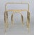 Hollywood Regency Faux Bamboo Brass Magazine Rack For Sale - Image 4 of 8