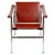 Vintage LC1 chair designed by Le Corbusier, Pierre Jeanneret, Charlotte Perriand, circa 1928. Base in chrome tubular...