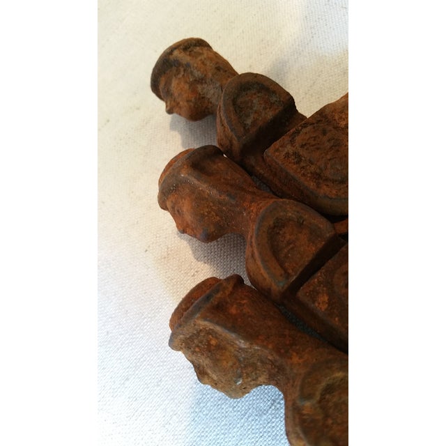 Antique French Shutter Dogs Set of 4 Chairish