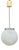 Czechoslovak Ribbed Opaline Glass Pendant Light, 1970s For Sale