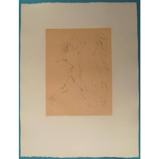 Léonor FINI (1908-1996) The Threat Original etching Signed in pencil Justified as Artist's Proof (EA) On Arches wove...