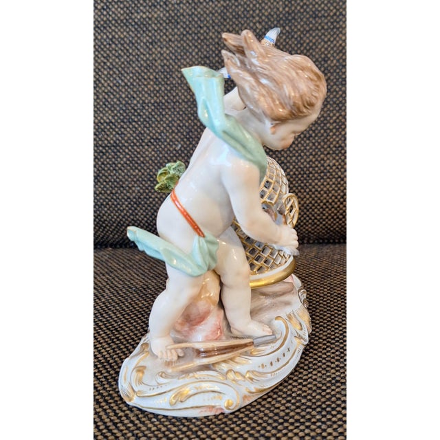 Antique Porcelain Figure from Meissen, 1890s For Sale - Image 5 of 9