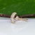 Gold 1.2Ct Lab Grown Diamond Moon Ring With Diamond Accents in Solid 14k Gold, Size 6.75 For Sale - Image 8 of 10