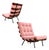 Brazilian Modern Wood Slat & Metal Frame Armchair, Moveis Pallar, 1950s For Sale