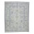Early 21st Century Blue Floral Design Handwoven Wool Turkish Oushak Rug 9'4" X 11'5" For Sale