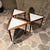 1960s Arthur Umanoff Nesting Side Table Set Triangular Mid-Century Modern For Sale - Image 5 of 9