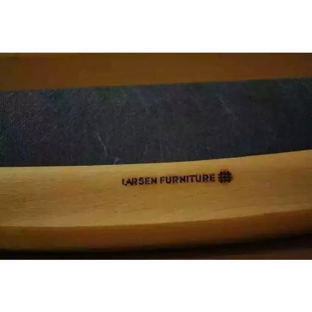 Late 20th Century Jack Lenor Larsen Mid-Century Modern Maple and Leather Dining Chairs - Set of 8 For Sale In Philadelphia - Image 6 of 10