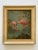 Wood Alfonso Toran Vintage Early 1950's Art Deco " Pink Flamingos " Framed One of a Kind Signed Realist Oil Paintings - Set of 2 For Sale - Image 7 of 12