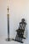 Vintage 1970s Mid-Century Italian Bicolor Chrome and Brass Tall Floor Lamp For Sale - Image 10 of 12