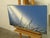 Abstract Textured Painting of Sailboats on Lake Michigan For Sale - Image 4 of 8