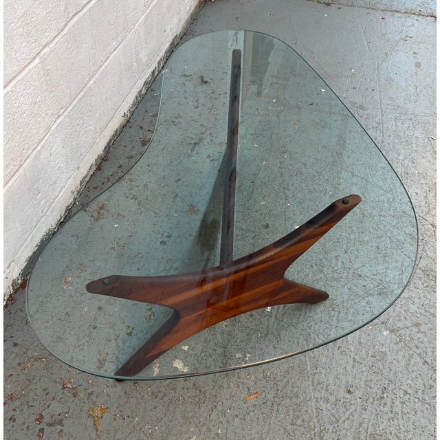 Mid-Century Walnut 'Jacks' Coffee Table Attributed to Adrian Pearsall For Sale - Image 15 of 15