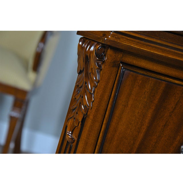 Brown Niagara Furniture Mahogany Chippendale Tall Chest For Sale - Image 8 of 14