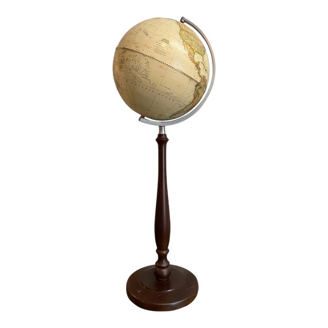 Wood Footed Globe For Sale