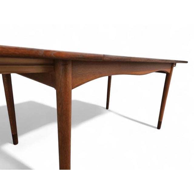 The Bovirke Dining Table in Teak with Double Extensions by Finn Juhl for Bovirke, Danmark, 1940s For Sale - Image 12 of 18