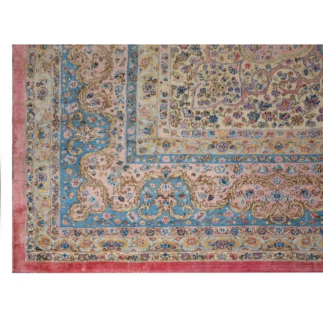 Early 20th Century Kirman Rug For Sale - Image 10 of 11