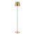 Asher 60" Metal Shade Floor Lamp - Brass For Sale
