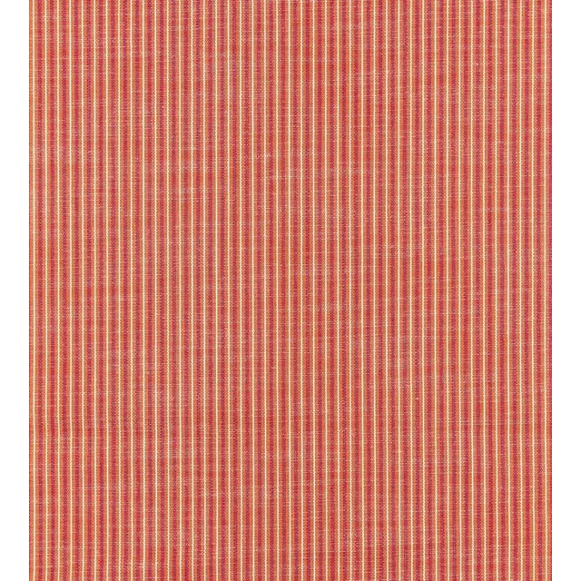 The House of Scalamandré Tisbury Stripe Fabric, Mango For Sale