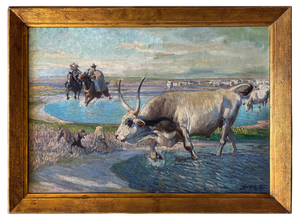 Béla Juszkó, In the Wilderness, 1960, Painting, Framed