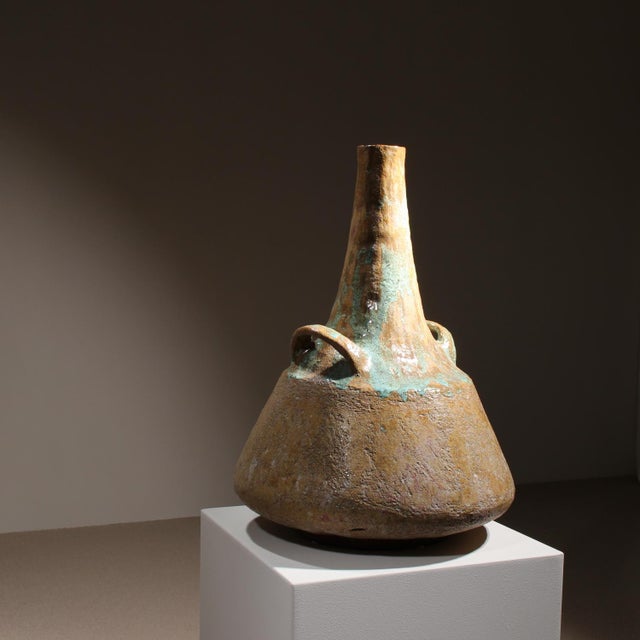 1970s Ceramic Sculpture Floor Vase, Germany, 1971 For Sale - Image 5 of 10