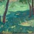 Rural Landscape Antique Painting Original Soviet Art Ukrainian Artist Solovskiy G. 36-38 1970s For Sale - Image 6 of 6