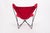 1970s Vintage Mid Century Red Butterfly Canvas and Metal Chair by Knoll, 1970s For Sale - Image 5 of 10