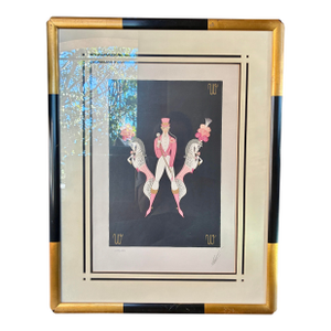 Erté Letter “W” Signed & Numbered Lithograph, 1977 — With Documentation