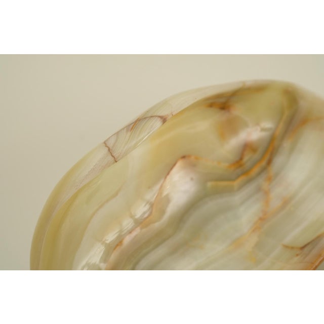 Stone Mid-Century Modern Bowl in Onyx Natural Stone, 1970s For Sale - Image 7 of 11
