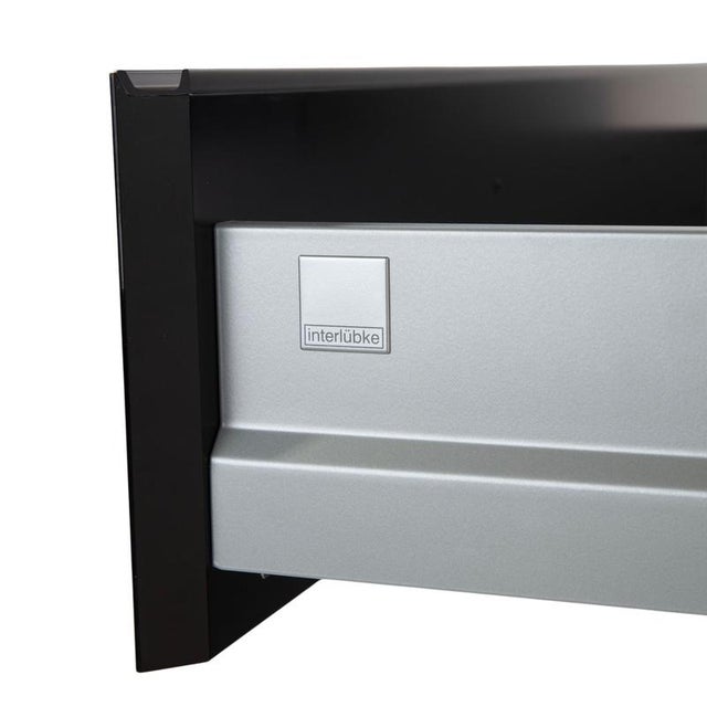 Wood Cube Sideboard with Drawers in Black High Gloss Wood from Interlübke For Sale - Image 7 of 12