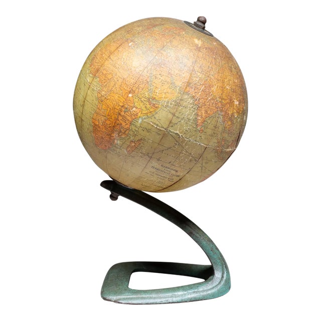 Art Deco Hammond's Terrestrial Globe c.1920-1930 For Sale
